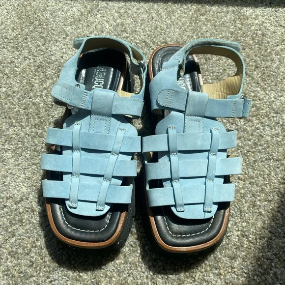Labucq Boomer Cosmic Sky Sandals - Light Blue and Black - Picture 3 of 6